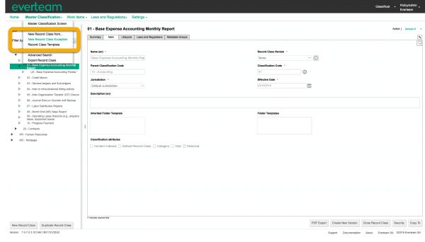 everteam.policy define exception