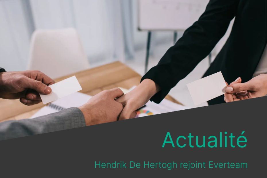 Hendrik De Hertogh rejoint Everteam en tant que DG 10 En tete 8